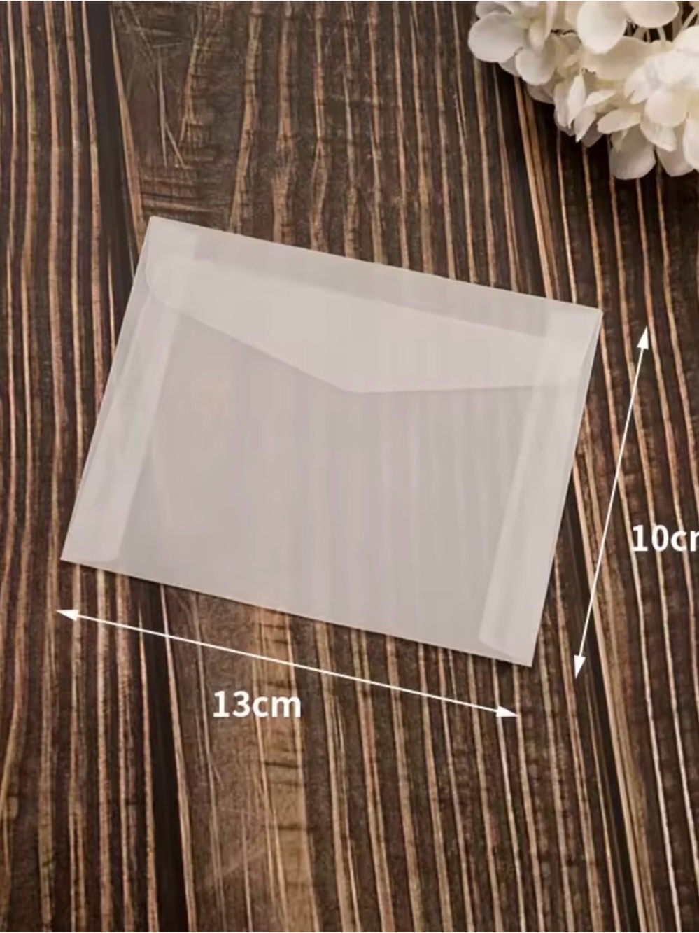 Blank Semi-Transparent Envelopes